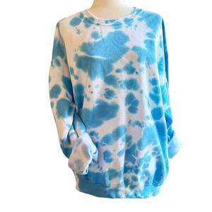 Handmade Stay Wild Moon Child Ice Dyed Sweatshirt, Unisex Sz XL